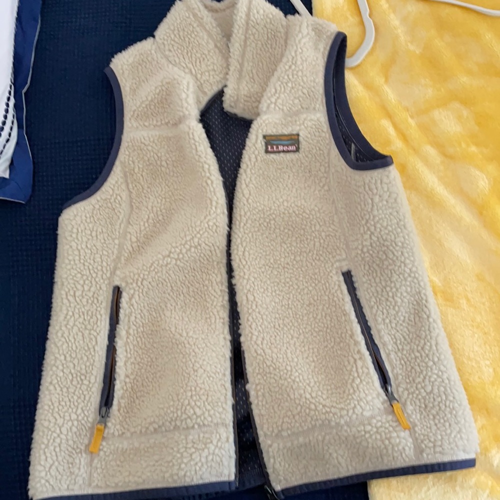 LL BEAN WOMENS MOUNTAIN PILE FLEECE VEST